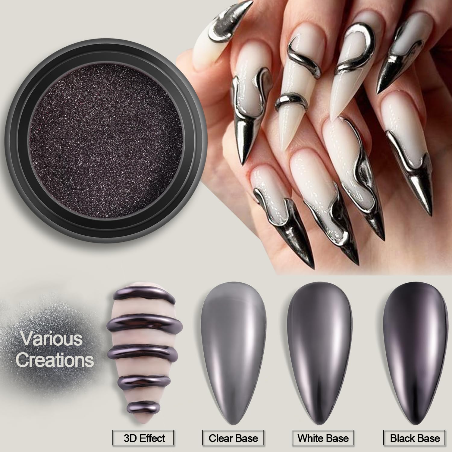 Fcozpjk duochrome purple-green swatch showing shifting colors for creative manicures