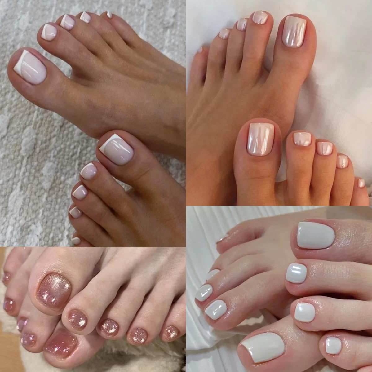 Fcozpjk dual form on toe with poly gel applied, clearer placement before cure