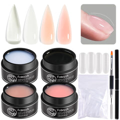 Fcozpjk kit front packaging showing four builder gel bottles and tools for quick starts