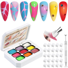Fcozpjk front packaging showing full gel and sponge kit, ideal for vibrant gradients