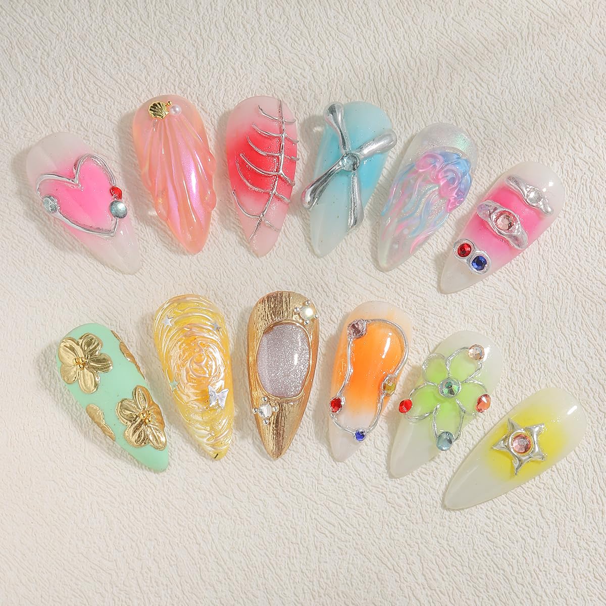 Fcozpjk gel securing rhinestones for durable nail embellishment