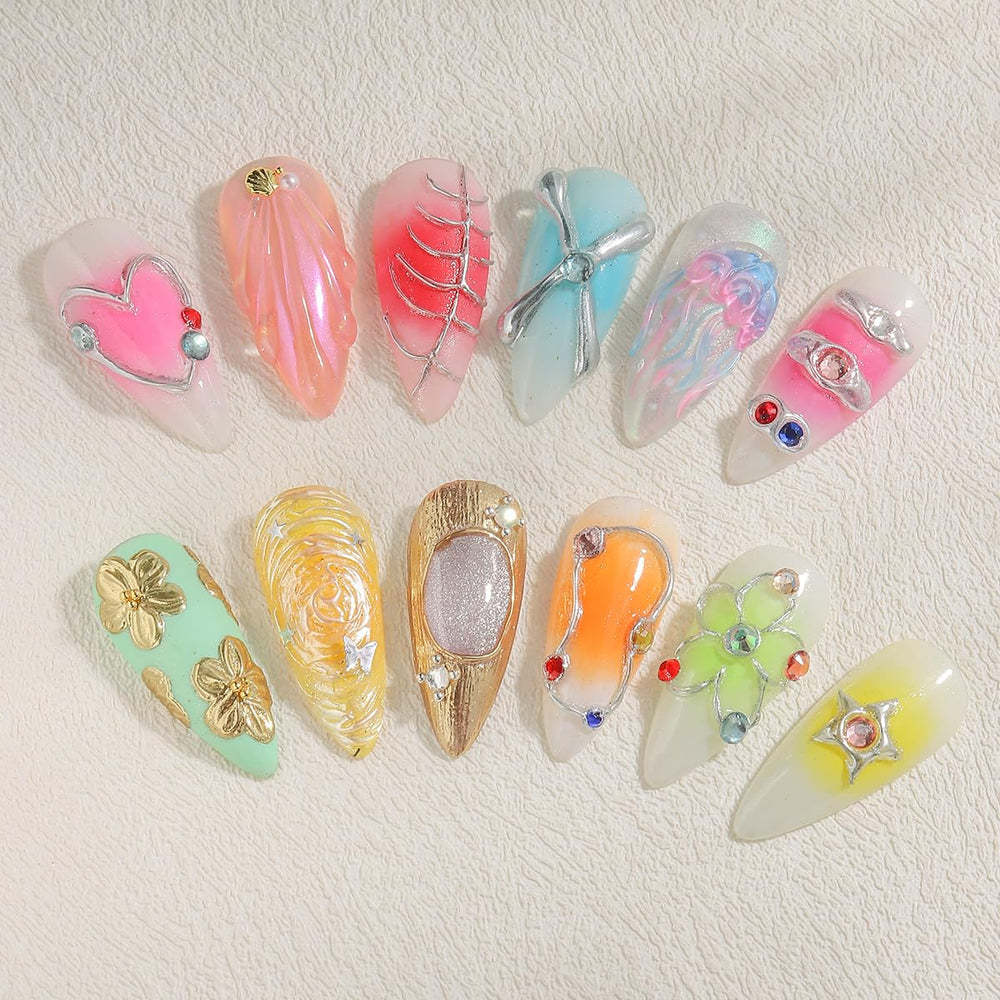 Fcozpjk gel securing rhinestones for durable nail embellishment
