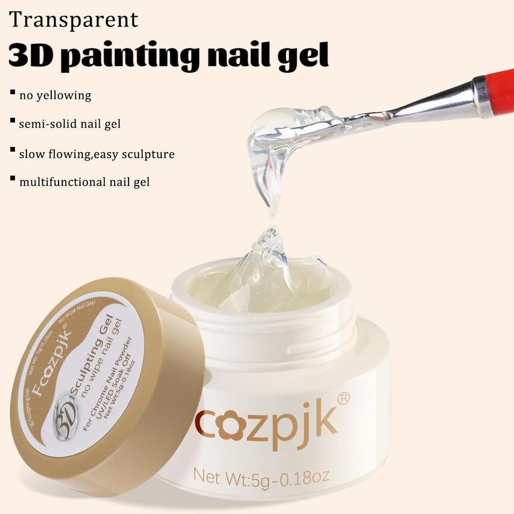 Fcozpjk open jar showing semi-solid gel texture for sculpting