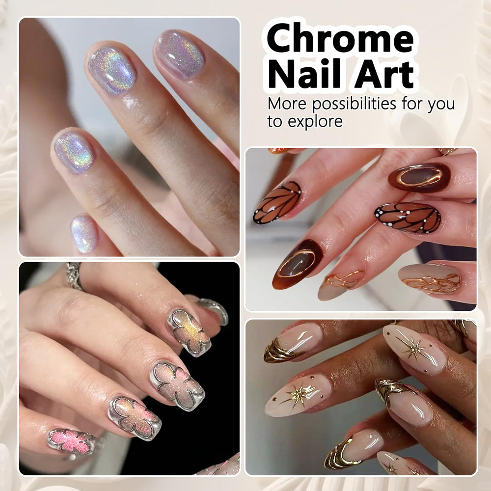 Fcozpjk lifestyle shot polished hands with mirror nails demonstrating salon-quality finish