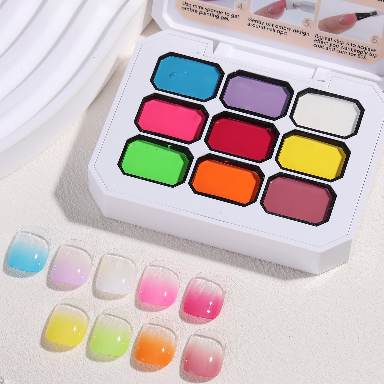 Fcozpjk mini sponges with grabber tool arranged, helps precise sponge application