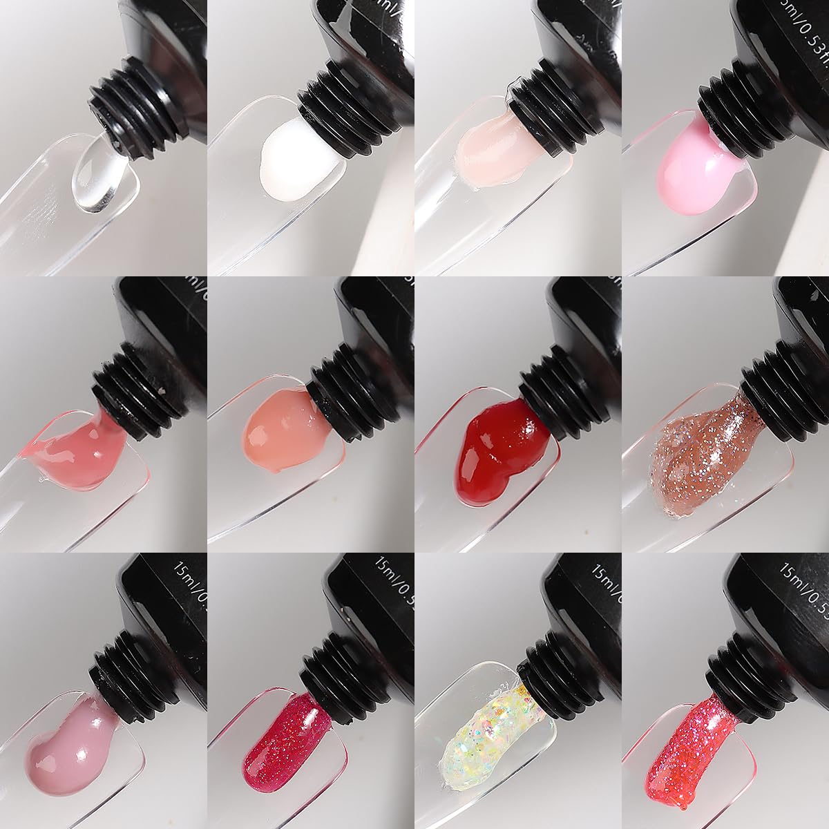 Fcozpjk open pots display multiple shades for quick color selection
