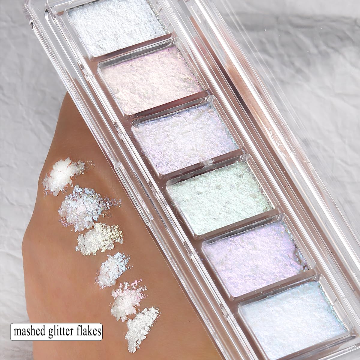 Fcozpjk six colors lined up displaying iridescent chrome shades