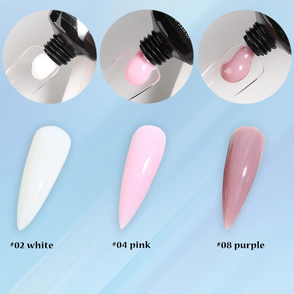 Fcozpjk slip solution bottle with brush to smooth poly gel and reduce stickiness