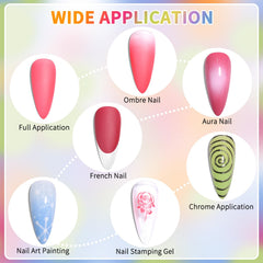 Fcozpjk sponges and grabber pen arrangement for mess-free ombre application