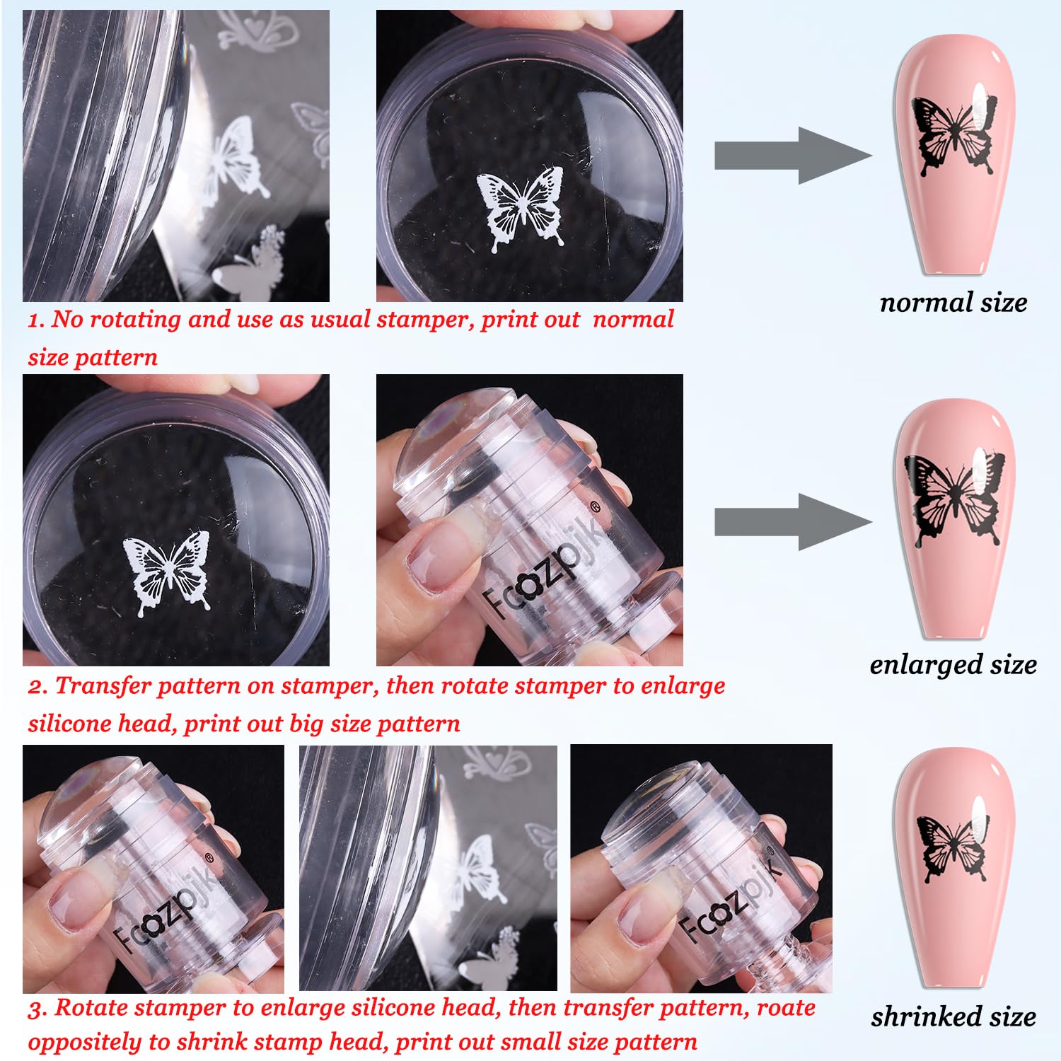 Fcozpjk detachable cap removed from silicone head to protect stickiness and keep clean