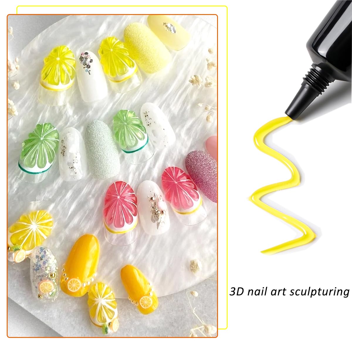 Fcozpjk gel texture beads on palette demonstrating soft modeling and buildable volume
