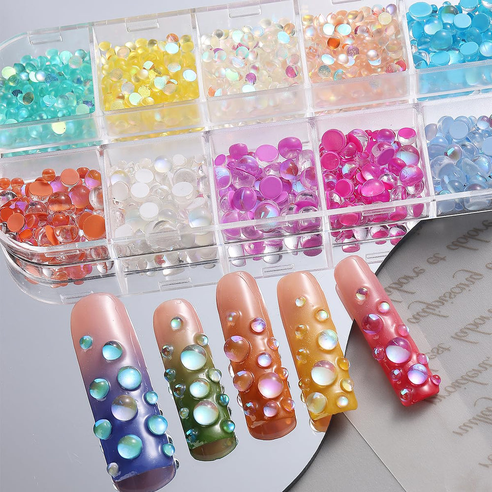 Fcozpjk tweezers picking up beads demonstrating precise placement for neat nail art