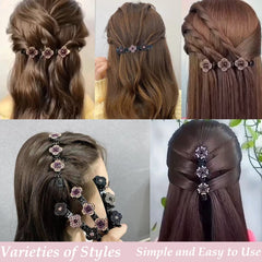 FDBJulyy braided clips styled on a bun for elegant event-ready look