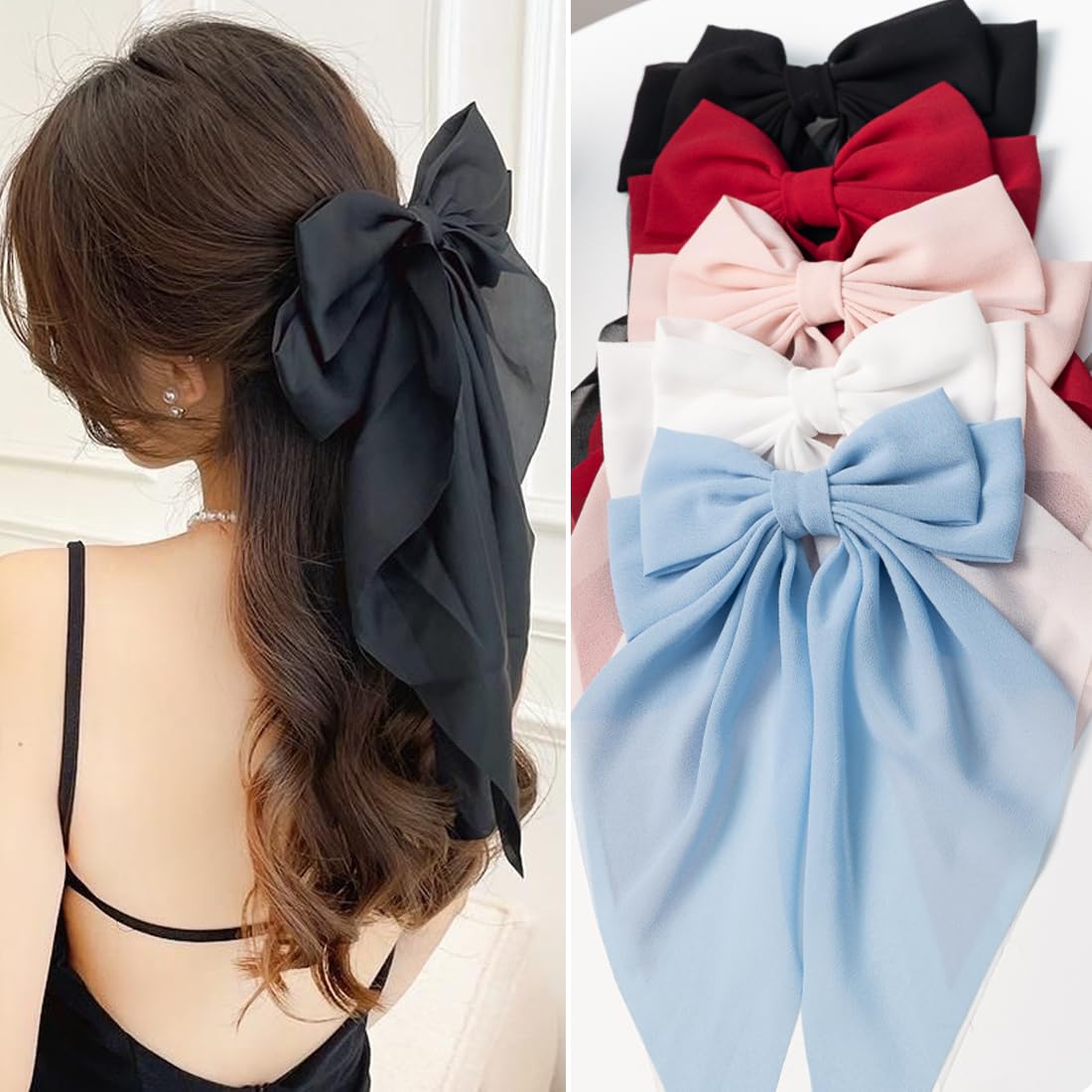 FDBJulyy front packaging showing five bow clips for easy gifting