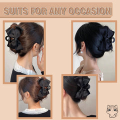FDBJulyy clip styled in fine hair half-up to add volume and gentle grip