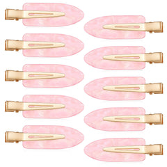 FdcLixuvol front view of pink and gold no-crease clip pack, neat presentation benefit