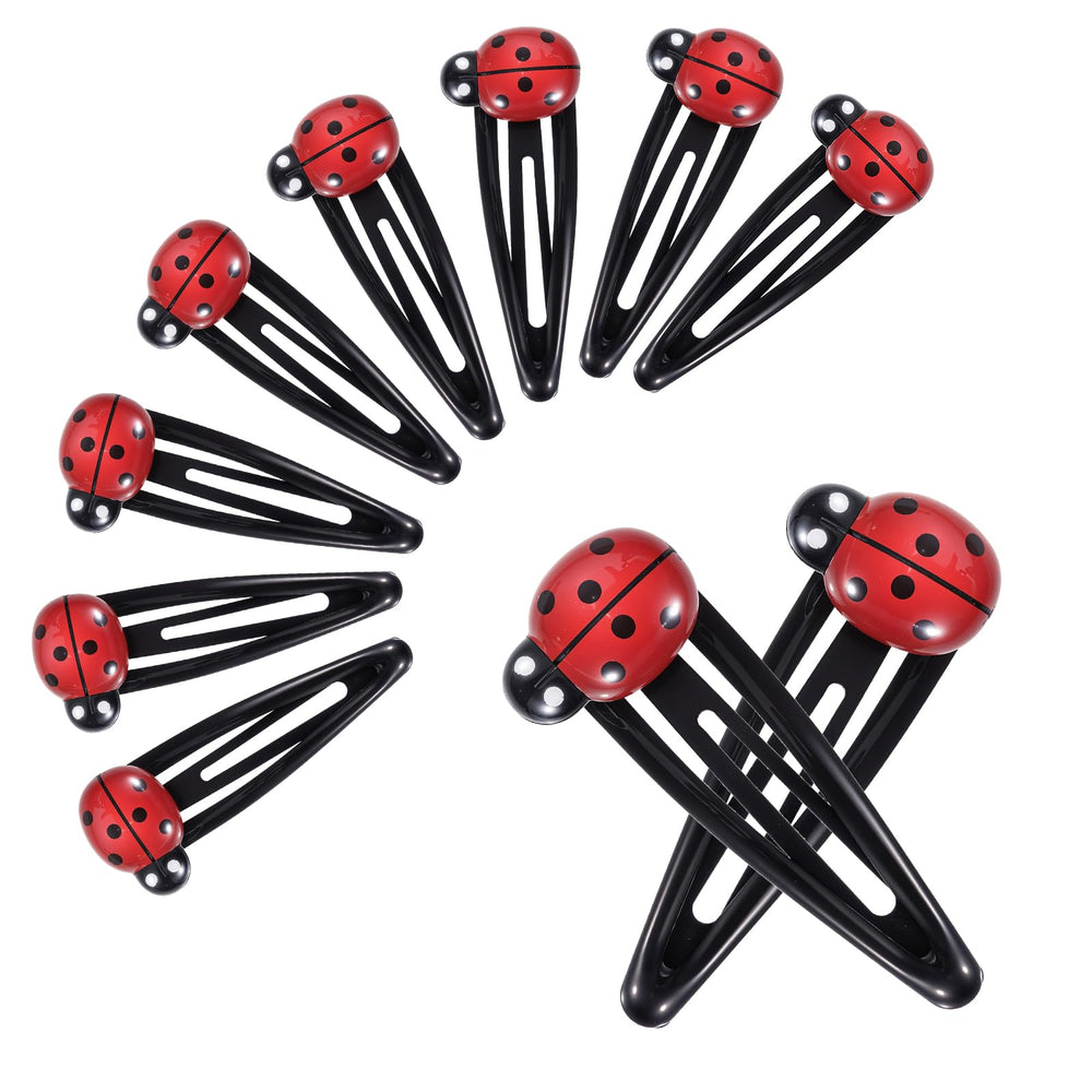 FdcLixuvol front view of 20-pack ladybug clips showing bright red design and value