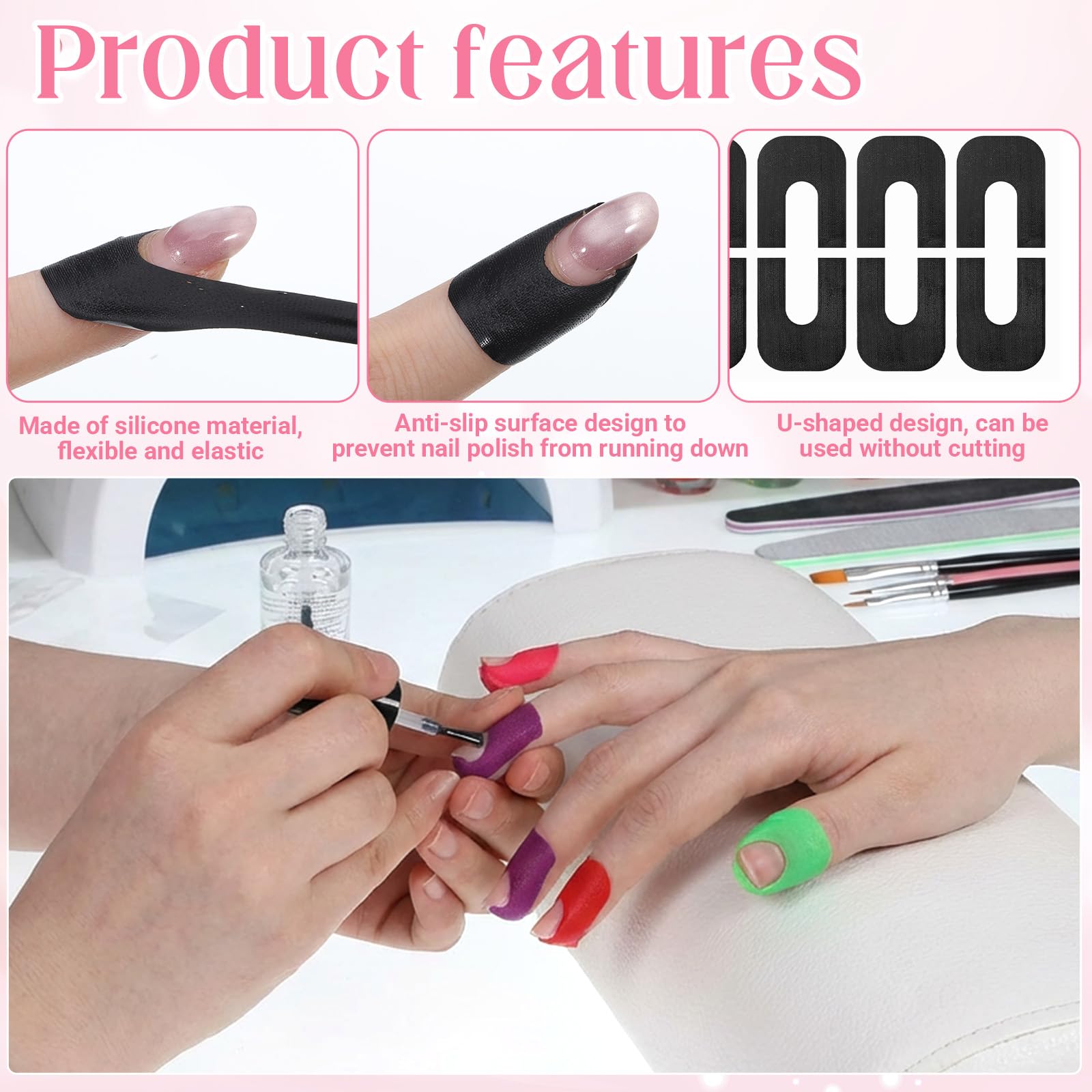 FdcZeyxior fingertip beside ruler showing scale and fit for different nail sizes