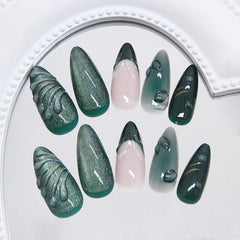 FDSQHSA layout of French tip, glitter and star patterns for design clarity