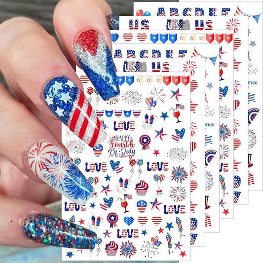 FDSQHSA front packaging showing six sheets and product benefit quick festive nails