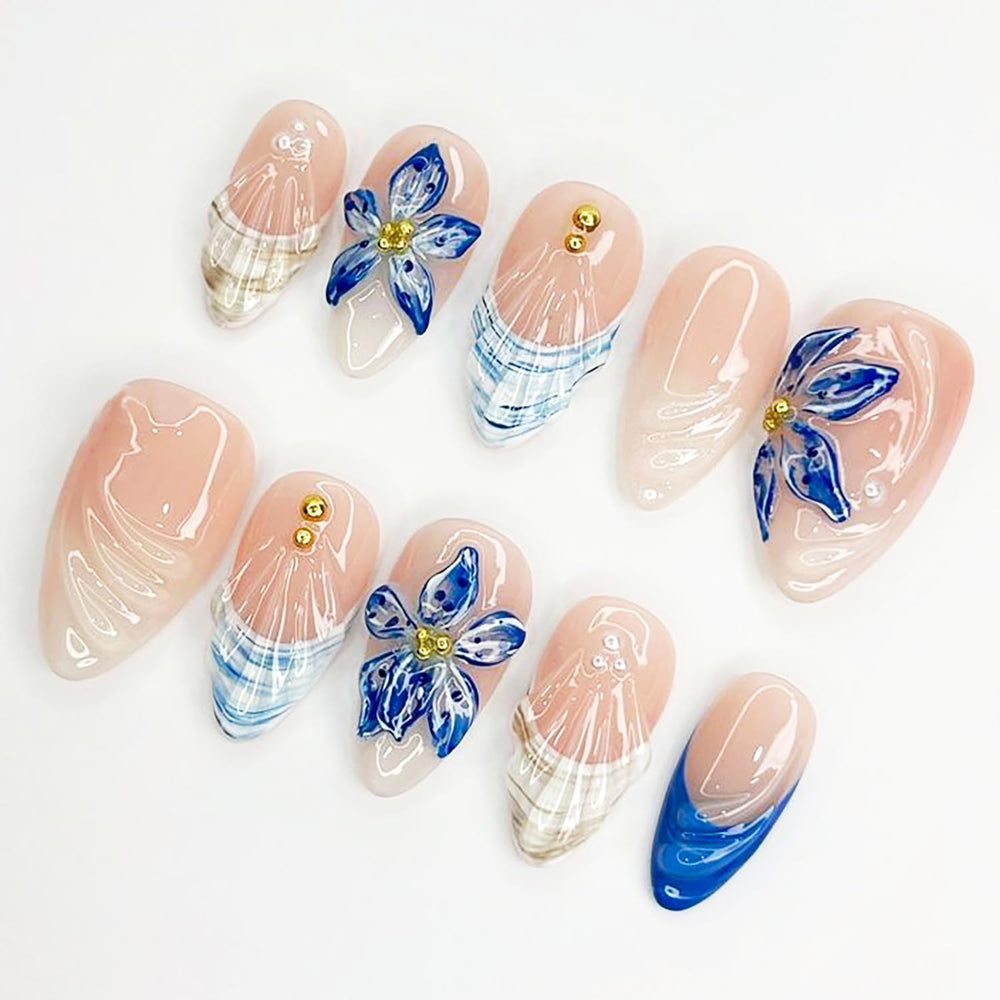 FDSQHSA front packaging of 24-piece press-on nails showing full contents and benefit of ready kit