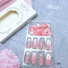FDSQHSA hand wearing nails to show scale and instant manicure transformation benefit