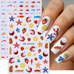 FDSQHSA stickers next to ruler illustrating sizes for precise nail fit