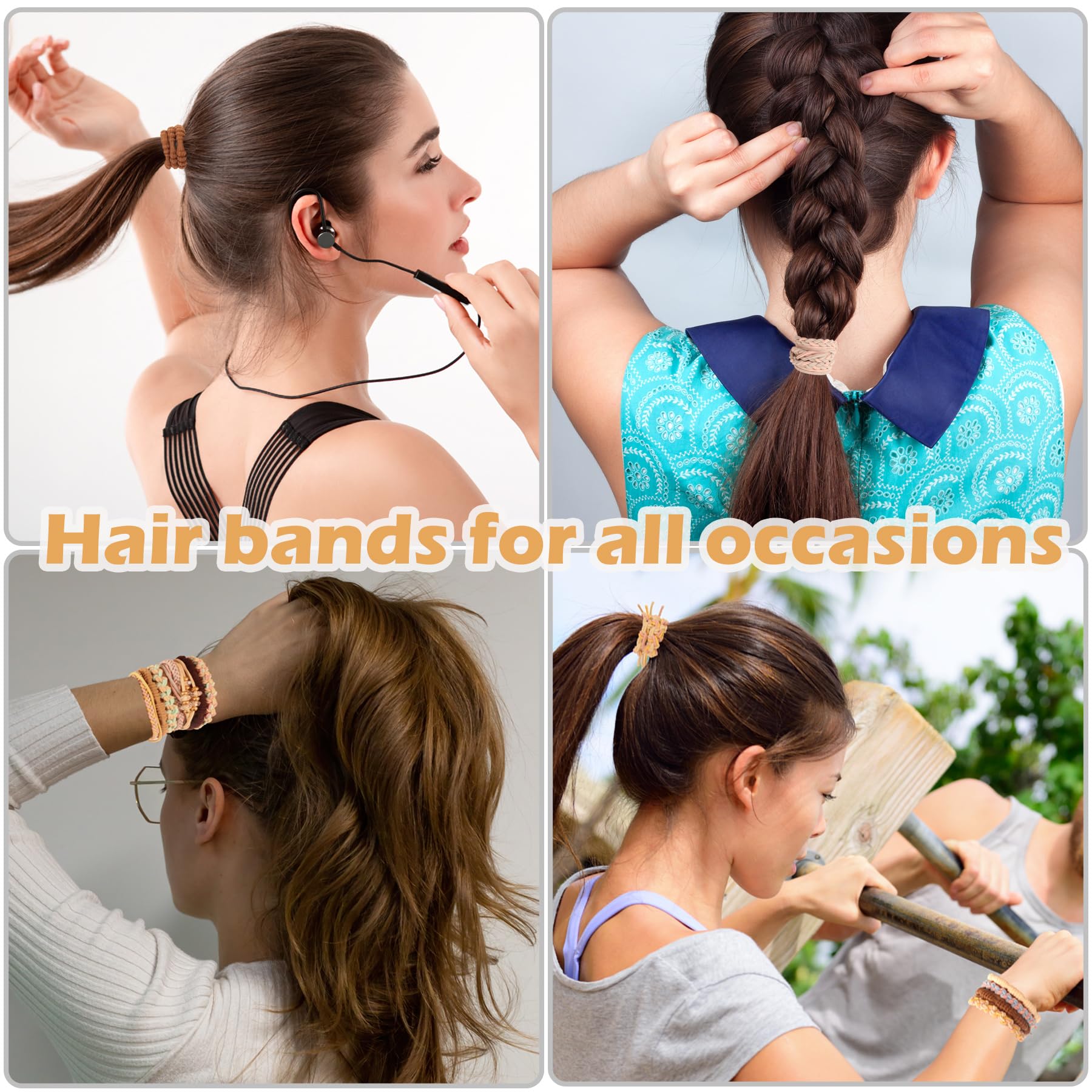FECASIMY used by runner outdoors, keeps hair secure during exercise and movement