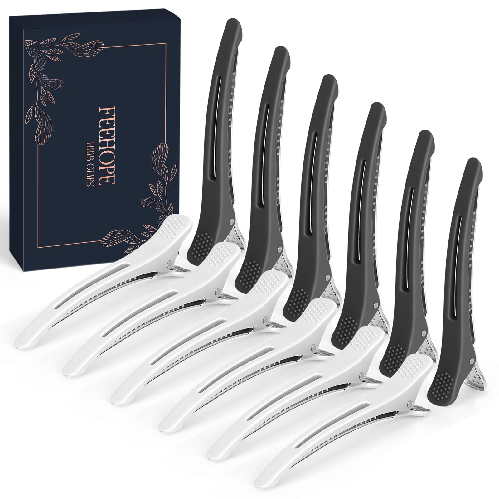feehope front packaging showing 12 clips, clear view and professional kit benefit