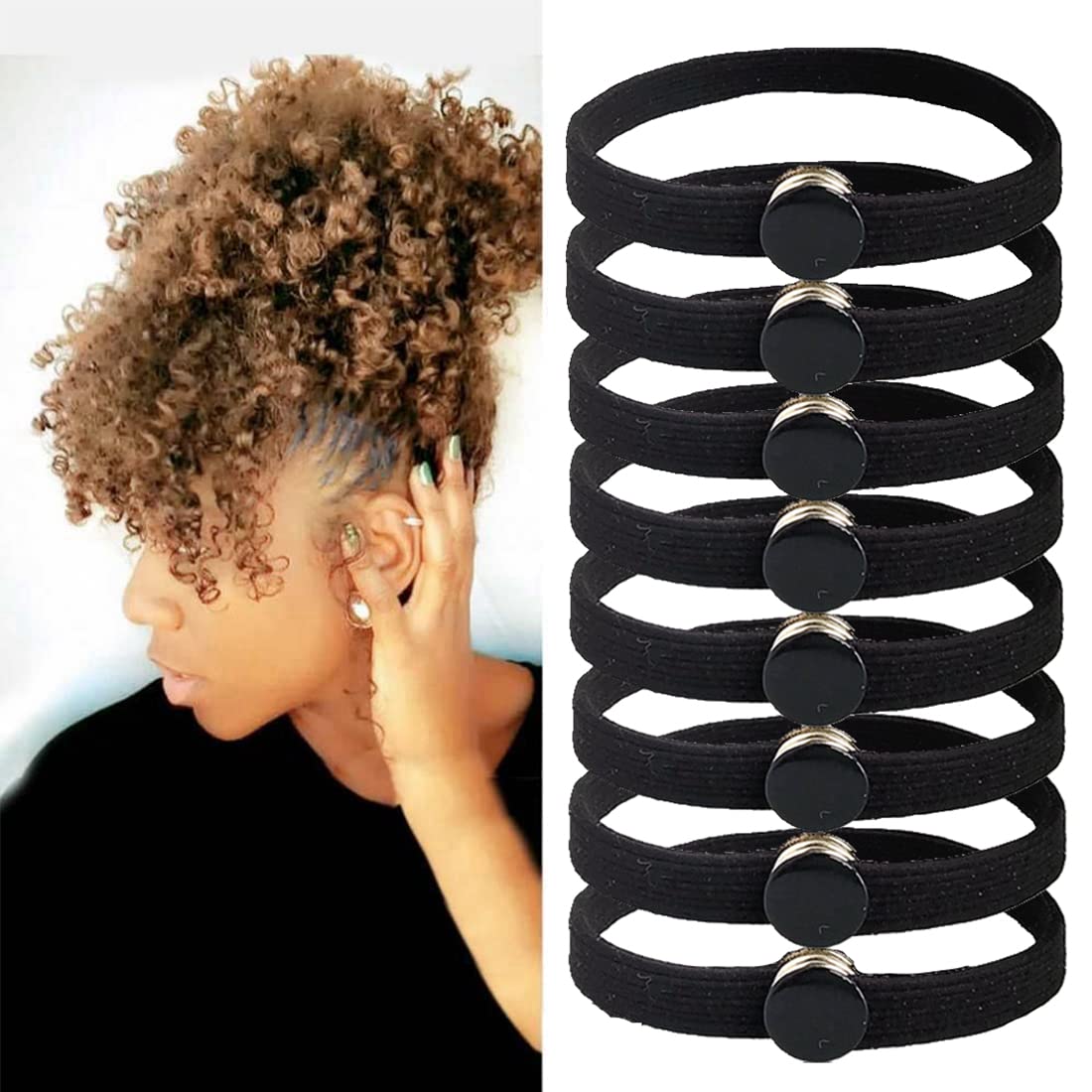 FEEZENT front packaging showing ten snap hair ties and pack benefit