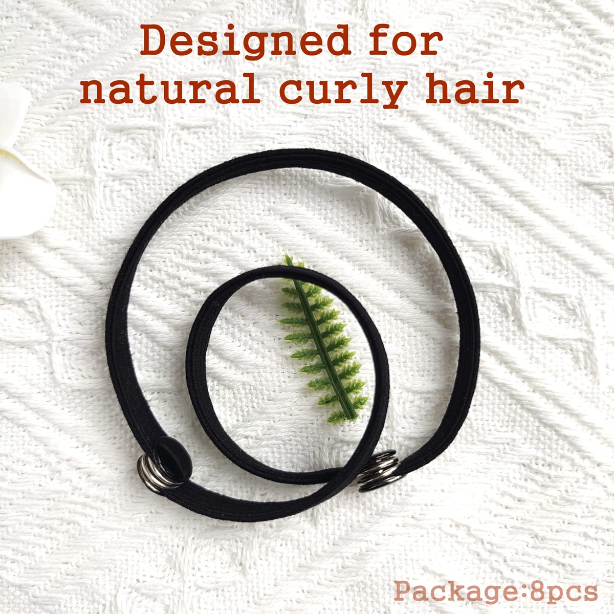 FEEZENT stretched band texture emphasizing gentle, no-tangle benefit
