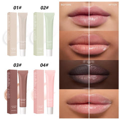 FeiCuiYun applying sheer-tinted balm showing natural shine benefit