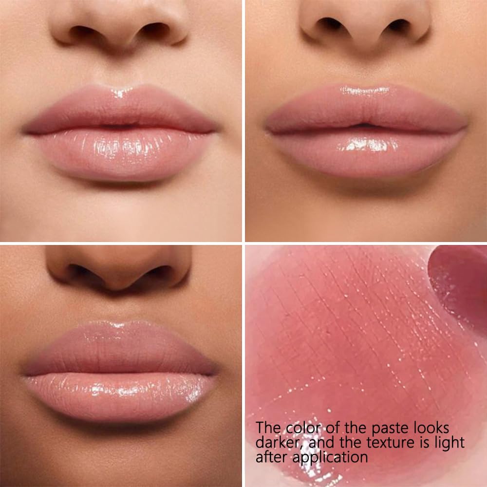 FeiCuiYun applied on lips demonstrating natural honey-pink tint