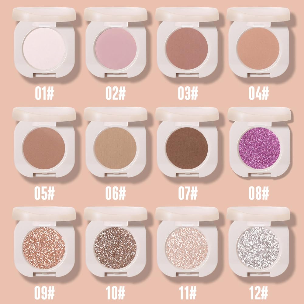 FeiCuiYun applied on eyelid demonstrating natural matte finish and soft definition benefit