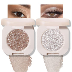 FeiCuiYun compact front view showing portable shimmer pans and easy-carry benefit