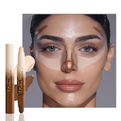 FeiCuiYun front packaging of dual-ended stick showing both shades and portability benefit