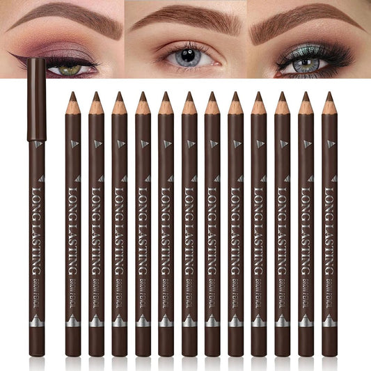 FeiCuiYun front packaging showing twelve wooden eyebrow pencils, clear organization and convenience