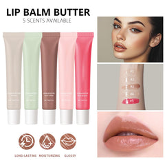 FeiCuiYun next to a coin for scale, compact travel-friendly lip butter