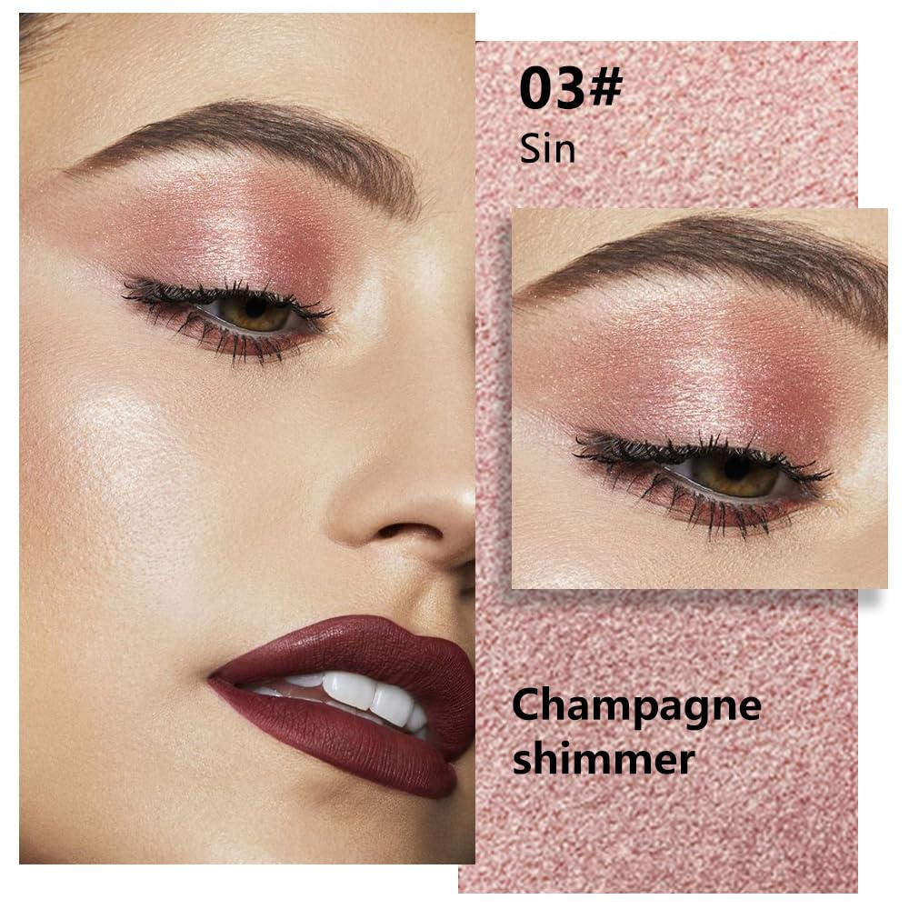 FeiCuiYun shimmer pan close-up revealing smooth texture and blending benefit