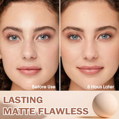 FeiCuiYun close-up of pressed powder texture highlighting silky smooth benefit