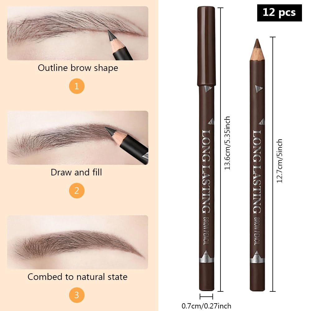 FeiCuiYun size comparison next to coin, compact travel-friendly eyebrow kit benefit