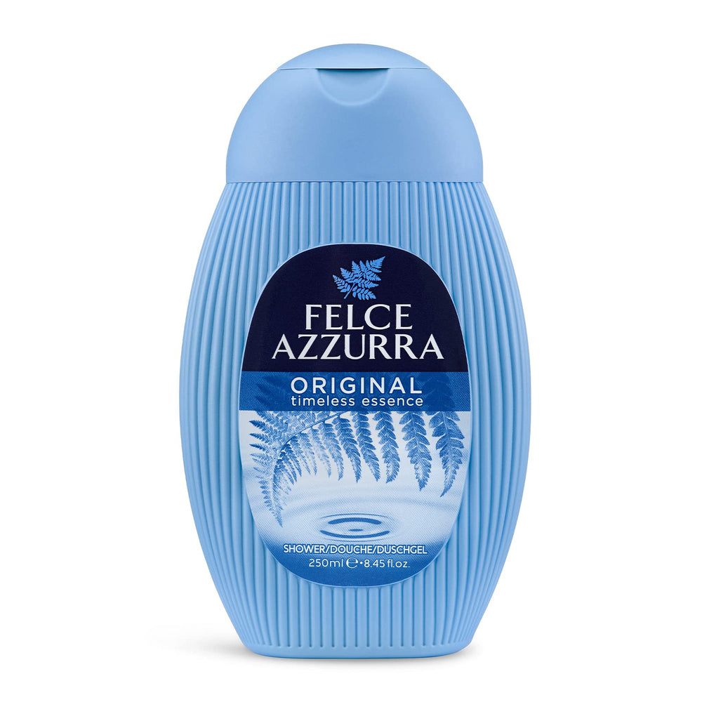 Felce Azzurra bottle front view showing elegant packaging and brand prestige