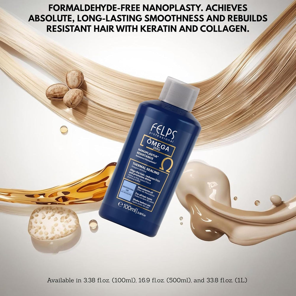 Felps Professional Omega close-up label detail showing ingredient clarity benefit