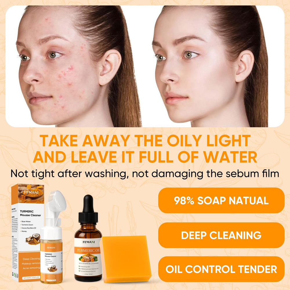 femani foam cleanser in hand showing gentle lather benefit