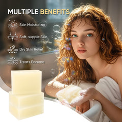 femani close-up of soap texture highlighting natural glycerin and moisturizing surface