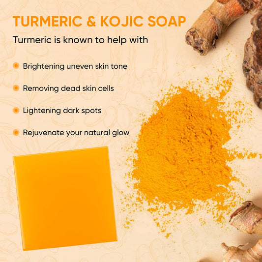 femani soap close-up highlighting turmeric bar texture and nourishment