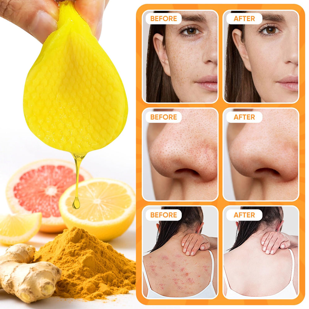 femani turmeric cleansing pads jar open for hygienic quick cleans