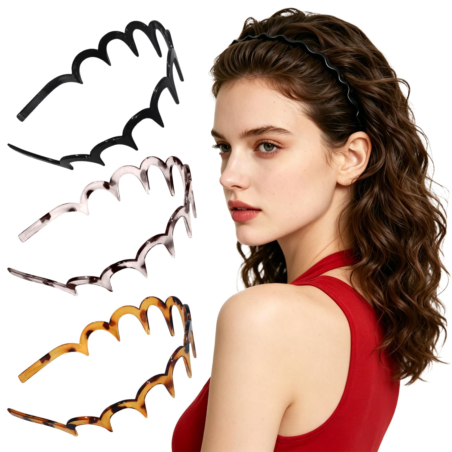 fenshine front packaging showing three colored headbands and benefits