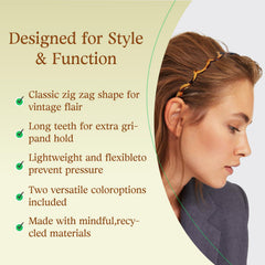 fenshine headband next to ruler showing flexible size fit