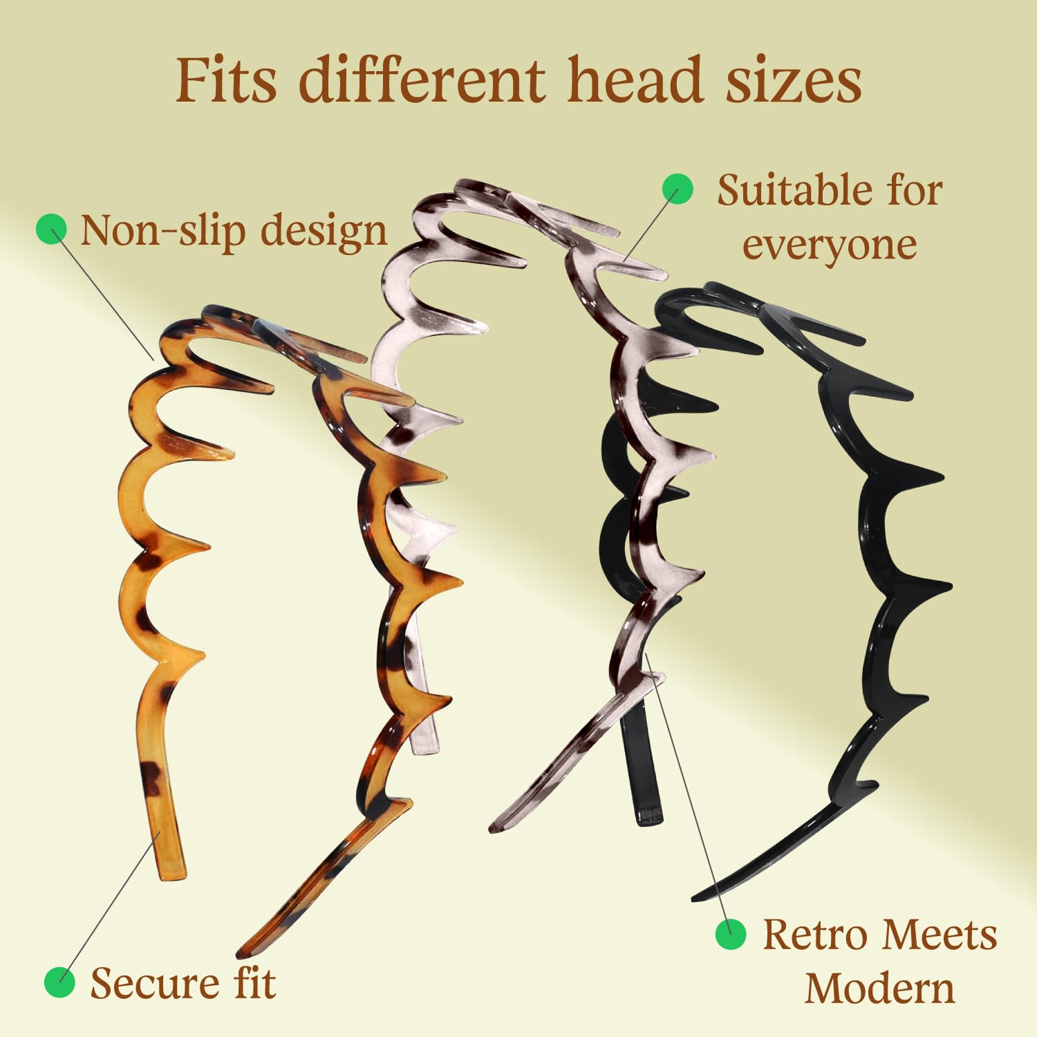 fenshine headband worn slicked back demonstrating polished style